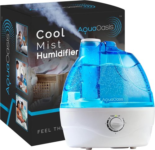 AquaOasis® Cool Mist Humidifier - 2.2L Ultrasonic Humidifier for Bedroom & Large Rooms | Adjustable 360° Nozzle
