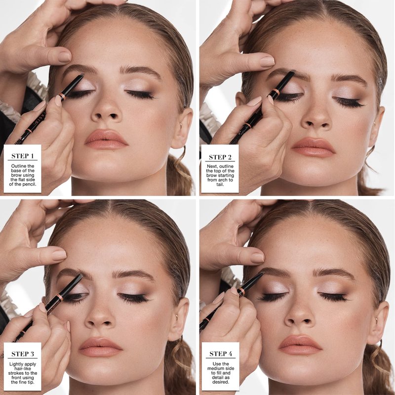 Anastasia Beverly Hills Brow Definer - 3-in-1 Triangular-Tipped Retractable Eyebrow Pencil with Spoolie - Multi-Functional Definer to Fill, Detail & Blend Brows