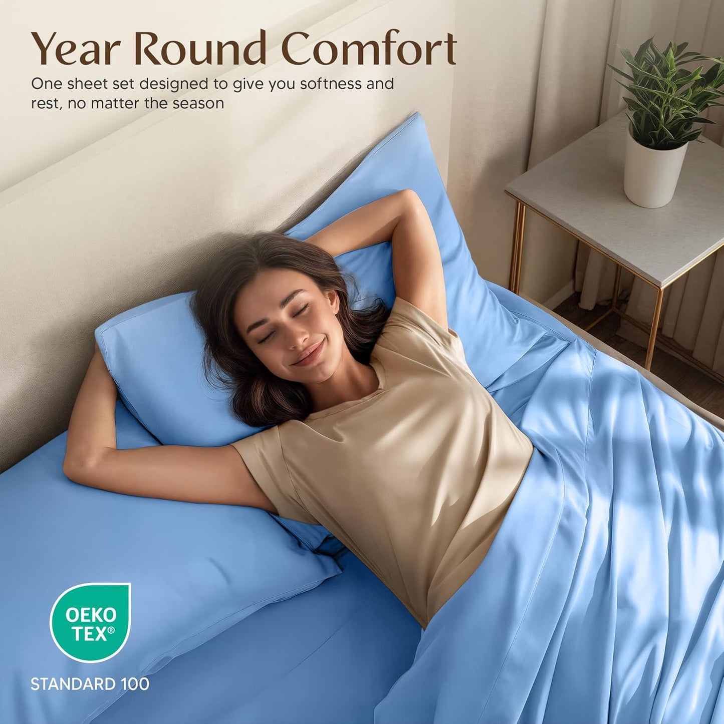 Utopia Bedding Full Size Sheet Set - Soft & Breathable Microfiber, 4-Piece in Dutch Blue