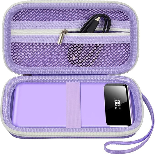 ANKHOH Portable Bank Charger Case for Charmast for VRURC for OHOVIV for SABANI for YILANS for CFIAI for LOVELEDI for RGVOTA for Miday for RONEGN for POIYTL for IAPOS Fast Charging Battery(Purple)