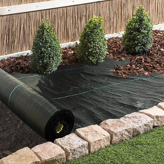 1.4ftx200ft Weed Barrier Landscape Fabric Heavy Dutyï¼Weed Block Gardening Ground Cover Mat, Weed Control Garden Cloth ï¼Woven Geotextile Fabric for Underlaymentï¼Commercial Driveway Fabric