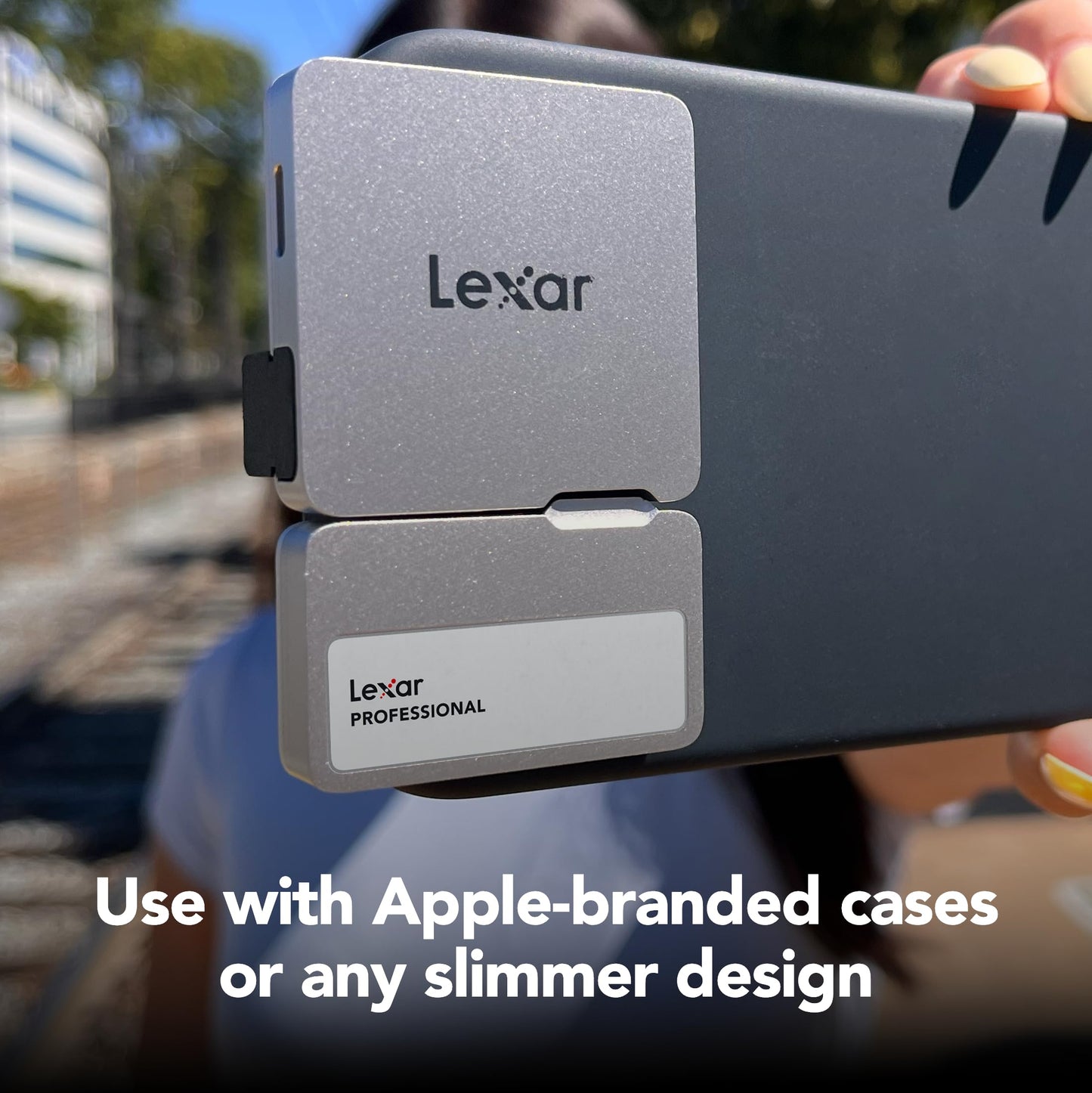 Lexar Professional Go Portable Hub, Four Type-C Ports, USB 3.2 Gen 2, Up to 10Gbps, Ultra-Compact, Perfect for Go Portable SSD, Compatible with Smartphones, PC & Mac, Tablets & iPad (LPASL400-RNSNG)