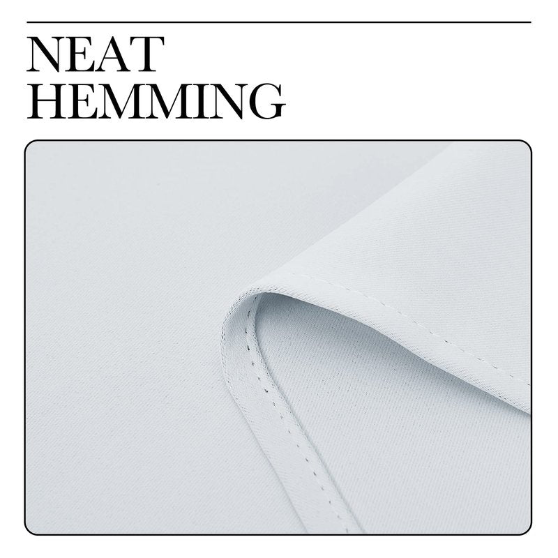 NICETOWN Room Darkening Draperies Curtains Panels, Window Treatment Thermal Insulated Grommet Room Darkening Curtains/Drapes for Bedroom (Greyish White, 2 Panels, 34 by 63)
