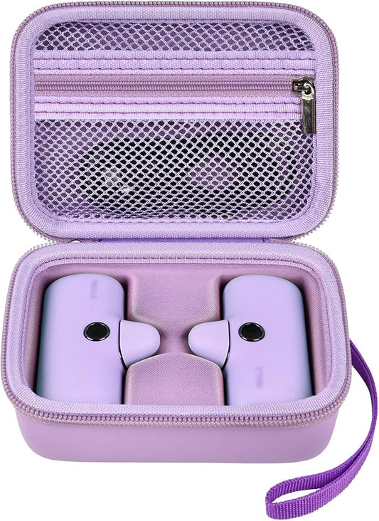 【NOT Included Power Bank】Portable Charger Case Holds 2PCS for iWalk/for Swyop/for Feob/for Charmast/for JEJILL/for LanLuk/for VEGER/for Taegila/for Kuulaa and More Small Charging Battery Pack, Purple