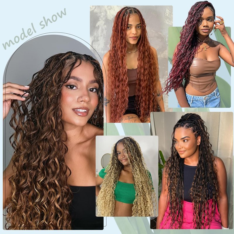 Human Braiding Hair - 16 Inch Deep Wave Bulk for Boho Braids | 1B/30 Black Mix Brown