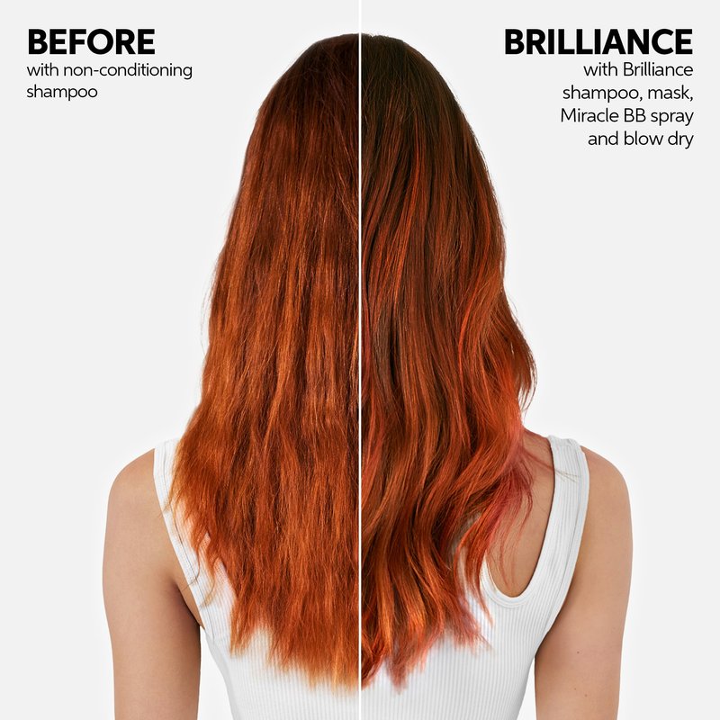 Wella Professionals Invigo Brilliance Color Vibrancy Mask for Coarse Hair | Conditioning & Moisturizing Treatment | 16.9 Fl Oz