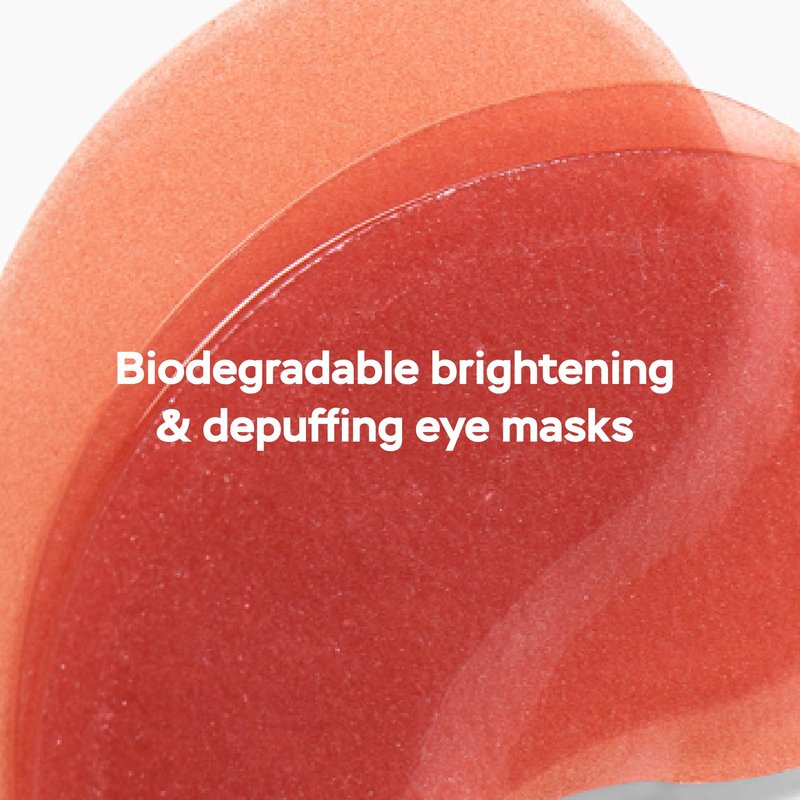 DRMTLGY Brightening Eye Masks – Biodegradable Hydrogel Under Eye Patches with Caffeine, Peptides, Hyaluronic Acid & Niacinamide – Depuff, Hydrate & Smooth Dark Circles