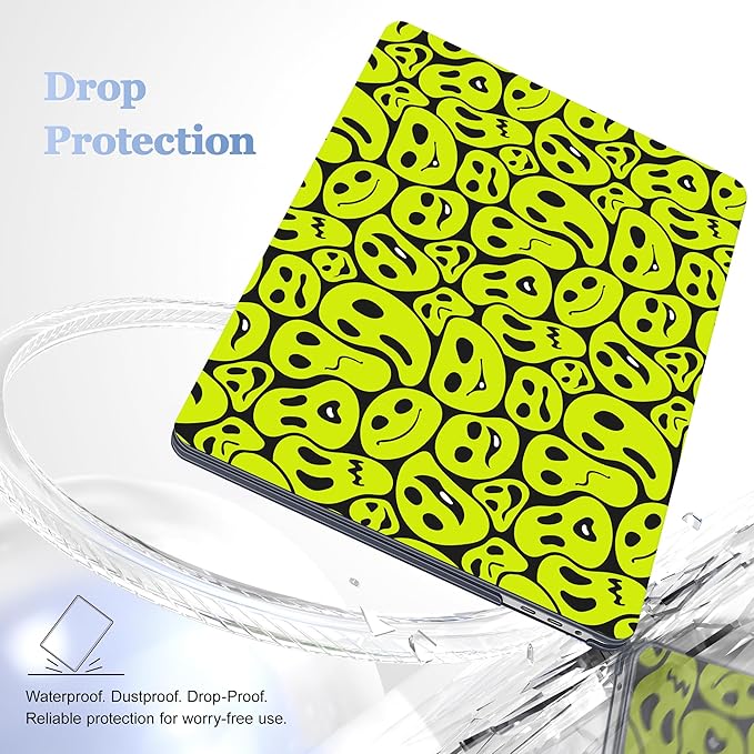Lepeoac for MacBook Pro 16 inch Case 2019 2020 Release Model A2141, Plastic Hard Shell Cover with Keyboard Cover for MacBook Pro 16 inch with Touch Bar & Touch ID, Distorted Emoticon