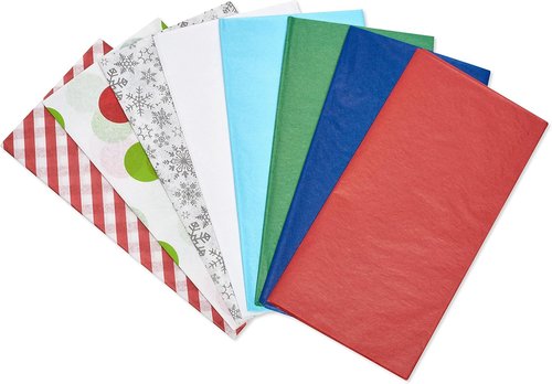 American Greetings Christmas Tissue Paper - 200 Sheets in Candy Cane Stripes & Polka Dots | 20" x 20" for Gifts & Crafts