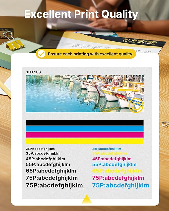 SHEENGO Comaptible Remplacement Ink Cartridge for 910XL 4 Pack