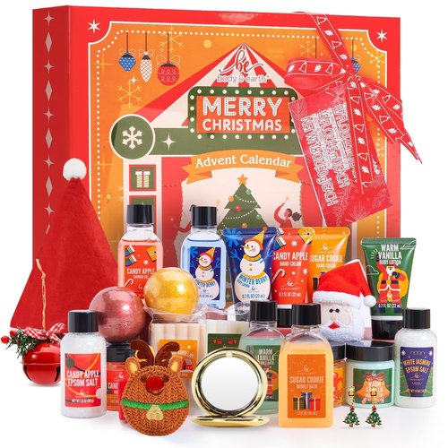 BFFLOVE 24-Piece Beauty Advent Calendar - 2025 Christmas Gifts for Women | Skincare Countdown Set