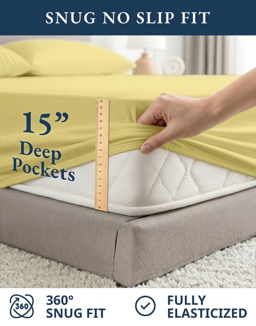LANE LINEN 100% Organic Cotton King Bed Set, Soft & Comfy Luxury Hotel Feel Crisp Percale Weave, Machine Washable Mercerized Cotton Bedding Sets & Collections King Size- Cocoon
