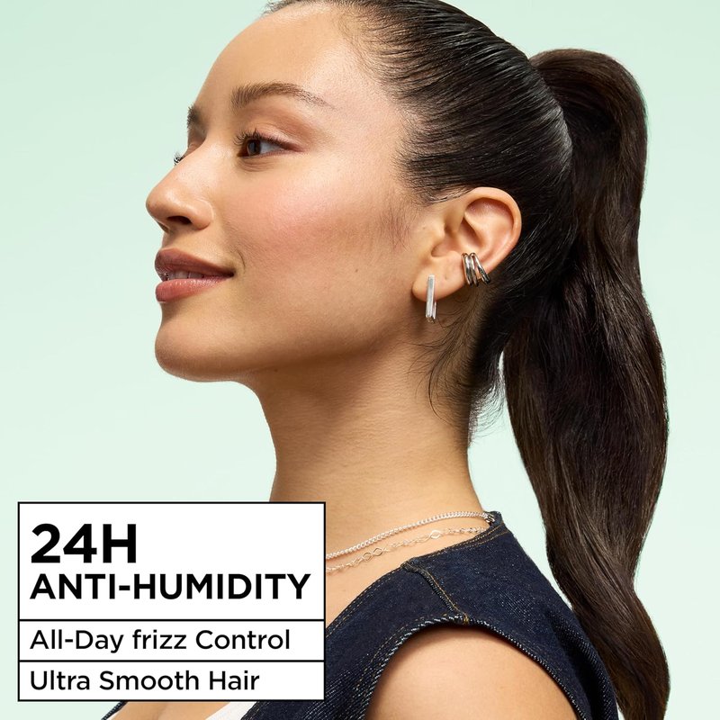 Garnier Fructis Sleek & Shine Anti-Humidity Hairspray - Ultra Strong Hold, Frizz Protection, 8.25 Oz