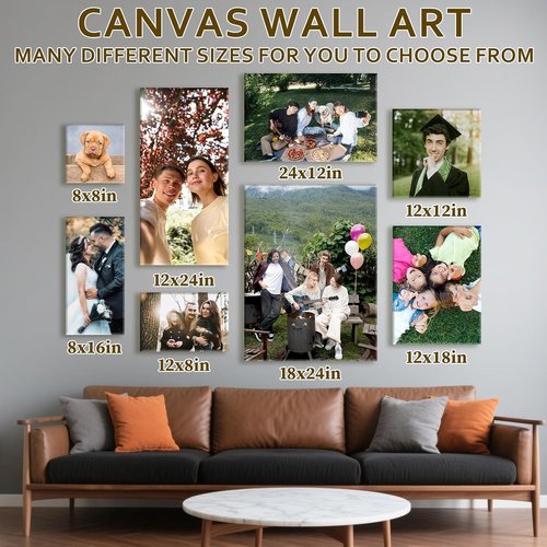 Custom Canvas Prints by [Brand Name] - Personalized Photo Wall Art for Weddings, Family, and Home Decor