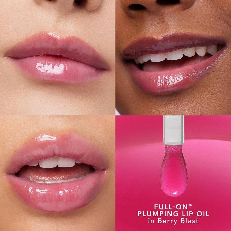 BUXOM Full-On Plumping Glossy Lip Oil, Nourishing & Hydrating Tinted Lip Gloss, Juicy High-Shine Finish, Non-Sticky Formula, Cruelty-Free