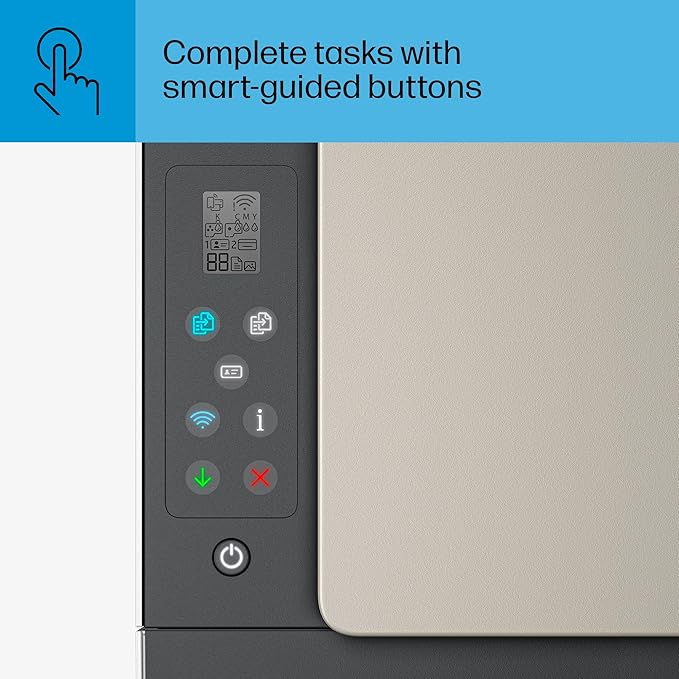 HP Smart Tank 5000 Wireless All-in-One Ink Tank Printer, Scanner, Copier with 2 Years of Ink Included, Best-for-Home, Cartridge-Free, Refillable and AI-Enabled. (5D1B6A)