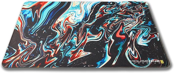 MouseOne Imperium (Squishy) - PORON®-Based Control (Speed Category) Gaming Mouse Pad for Esports - 19.7in x 15.7in - Wavy Artwork