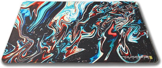 MouseOne Imperium (Squishy) - PORON®-Based Control (Speed Category) Gaming Mouse Pad for Esports - 19.7in x 15.7in - Wavy Artwork