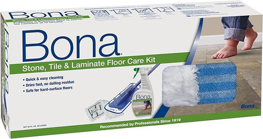 Bona Stone, Tile & Laminate Floor Care System, 4-Piece Set