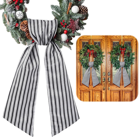 VitalCozy Wreath Sash Set - Chinoiserie Design for Easter & Spring | 4.5" W x 56" L Decor