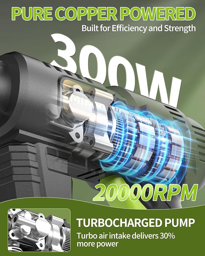 Cordless Pressure Washer Battery Powered; 990PSI Cordless Power Washer with 6-in-1 Nozzle, 23FT High-Elastic Hose, 21V Battery&Charger; Portable Handheld Pressure Washer Cleaner for Home (DH02-22)