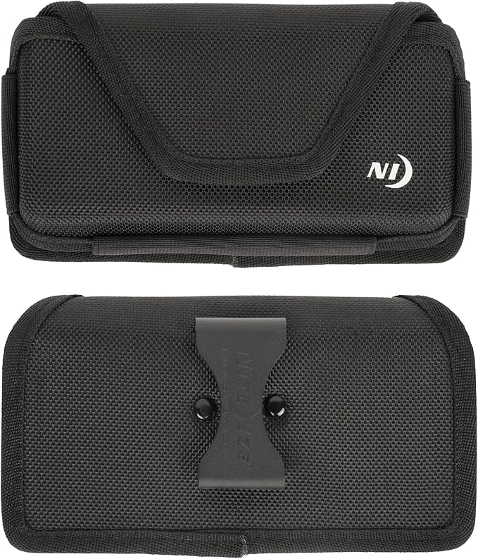 Nite Ize Clip Case Hardshell Universal Rugged Holster - Belt Clip Phone Case for Easy Access - Heavy Duty & Protective - Multi-Purpose - Durable Design - Hardshell Horizontal, XL