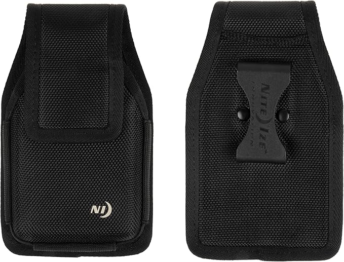 Nite Ize Clip Case Hardshell Universal Rugged Holster - Belt Clip Phone Case for Easy Access - Heavy Duty & Protective - Multi-Purpose - Durable Design - Hardshell Vertical, XL