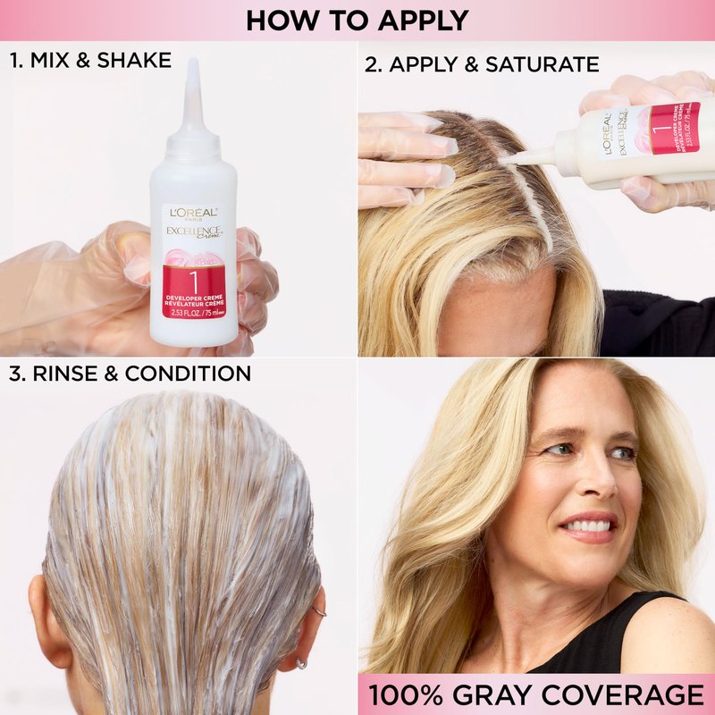 L'Oreal Paris Excellence Crème Permanent Hair Dye, Triple Care Hair Color with Pro-Keratine Complex for 100% Gray Hair Coverage, 5 Medium Brown, 1 Kit (Pack of 3)
