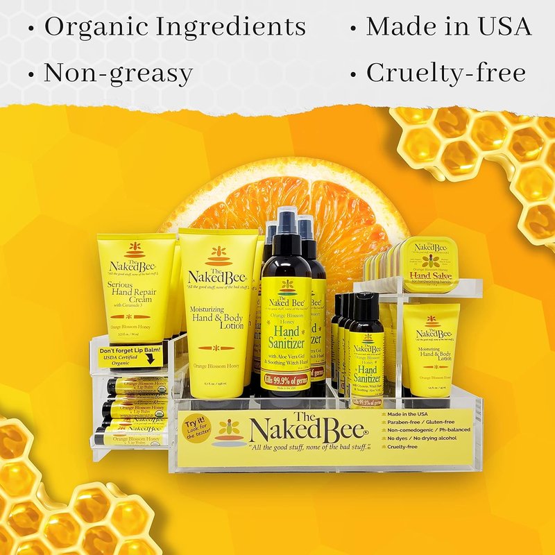 Naked Bee Orange Blossom Honey Hand Repair Cream Lotion - Ceramide 3 | 2 Pack