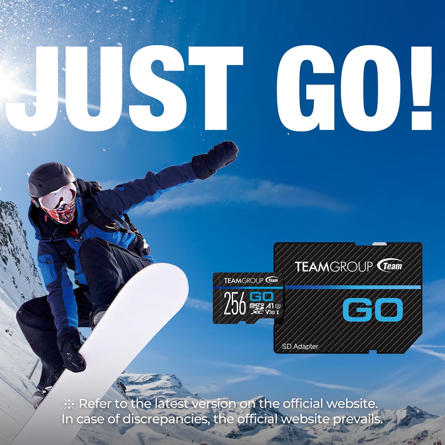 TEAMGROUP GO Card 64GB x 3 Pack MicroSDXC UHS-I U3 V30 4K for Action Cameras & Drone High Speed Flash Memory Card with Adapter for Outdoor Sports&Vlog, 4K Shooting,GoPro&Insta360&DJI TGUSDX64GU362