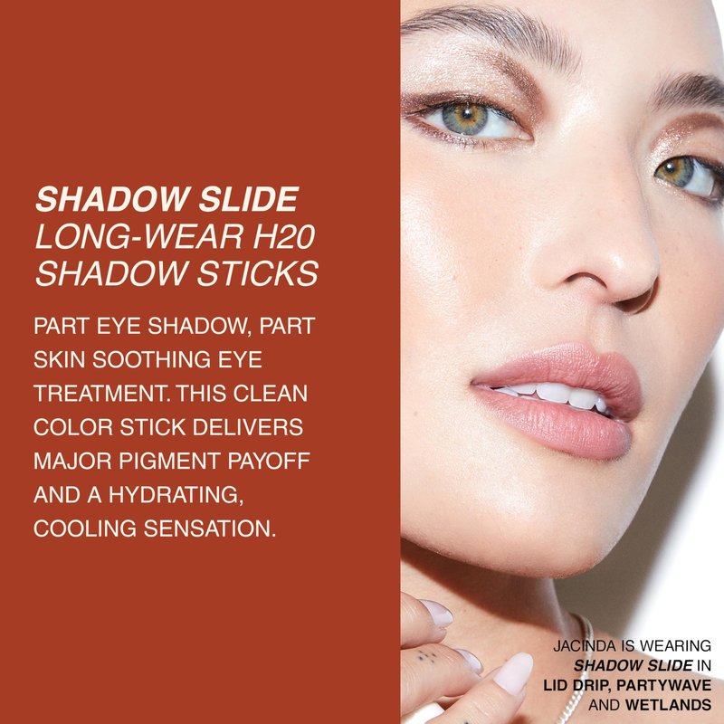 Freck Beauty SHADOW SLIDE Long Wear H2O Shadow Stick | Creamy, Waterproof Eyeshadow Crayon, Highly Pigmented, Smudge-Resistant, Easy Glide for All-Day Wear | Deep Dive (Cool Toned Gunmetal)