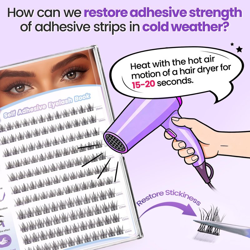 LAWINK Pre Glued Lash Clusters, 132PCS, 10-12MM, C-Curly