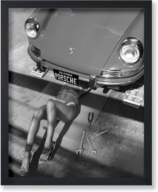 Poster Master Classic Car Poster - Sexy Mechanic Print for Car Enthusiasts - 8x10 Unframed Wall Art