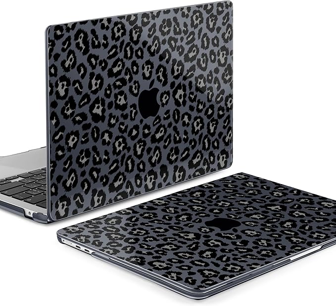 MEEgoodo Case for M5/M4/M3/M2 MacBook Air 13 inch Case 2026 2025 2024 2022, Fit Model A3449/A3240/A3113/A2681, Laptop Hard Shell Compatible with MacBook Air 13.6-inch, Snow Leopard Texture