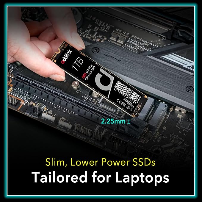 Addlink S85 1TB NVMe SSD M.2 2280 PCIe 4.0 Gen4 Internal Solid State Drive, Up to 6000MB/s, HMB Technology, 3D TLC NAND, Storage Upgrade for Laptop, Desktop PC, Gaming, Creators (ad1TBS85M2P)