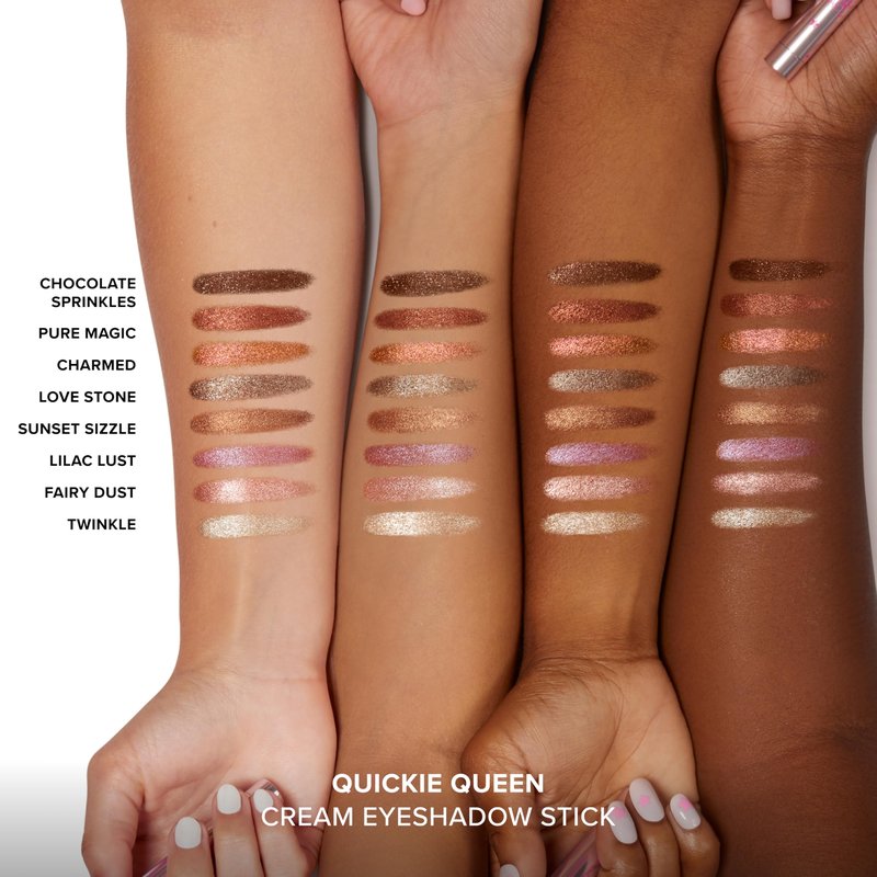 Too Faced Quickie Queen Eye Shadow Sticks | Creamy, Long Wearing + Non-Creasing, High-Impact Sparkle, Fairy Dust