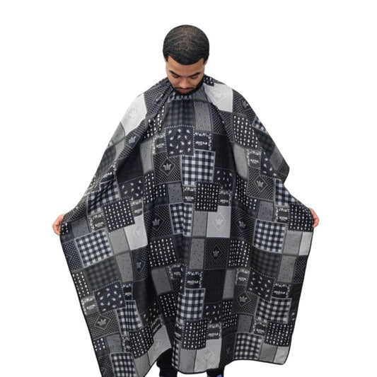 Pink Barber Cape Bandana Salon Cape Professional Hair Cutting Cape Large Size Water Hair Proof Snap Buttons