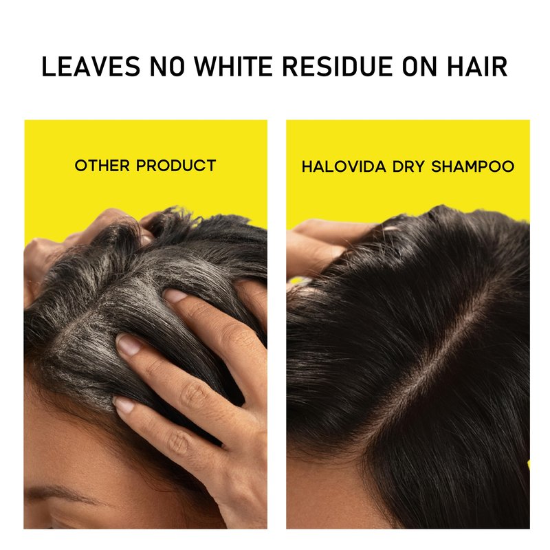 HALOVIDA Dry Shampoo for Women, Invisible Dry Shampoo Spray for Dark Hair Leaves No White Residue, Absorb Oils, Volumizing & Refresh Hair for 72 Hours, 5.07 Fl Oz (Pack of 2)