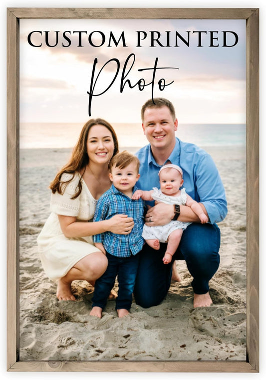 MRC Wood Products Custom Printed Portrait | Personalized Canvas Artwork - 4 Sizes & 2 Frame Options