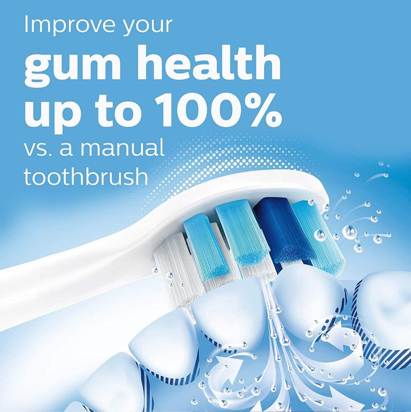 Philips Sonicare ProtectiveClean 5100 HX6850/60 Gum Health Electric Toothbrush with Pressure Sensor, 3 Piece Set