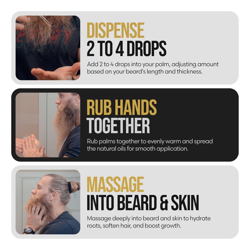 The Beard Struggle - Beard Growth Oil - Valhalla's Gates, Gold Collection (1 Fl oz) - Night Liquid Elixir - Beard Oil for Men - Softens, Moisturizing, & Healthier Beard Growth