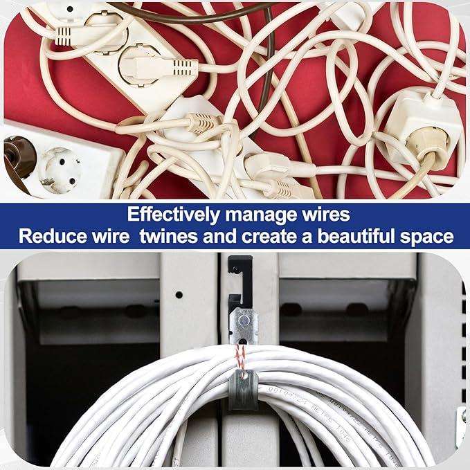 Zonon 25 Pcs J Hooks for Hanging Metal J Hook Hangers Cable Support with Bat Wing Heavy Duty G60 Galvanized Steel Cable Hooks for Attaching Ceiling Wire Threaded Rod (3/4 Inch)