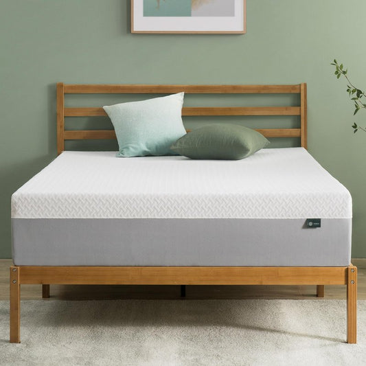 Zinus 12 Inch Green Tea Essential Memory Foam Mattress [New Version], Full, Fiberglass Free, Medium Feel, Breathable Airflow Memory Foam, Certified Safe Foams & Fabric, Mattress in A Box