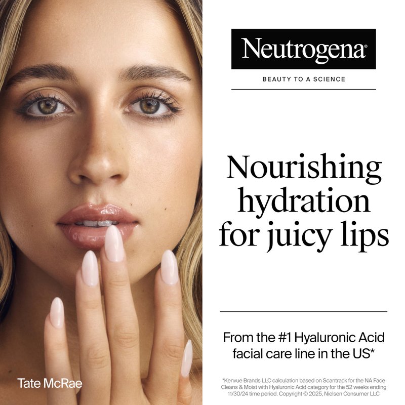 Neutrogena Hydro Boost Hyaluronic Acid Lip Balm, Nourishing Vitamin E Leaves Lips Feeling Hydrated, Sheer Pink Tinted Color with a Sweet Berry Flavor, Sheer Berry, 0.5 oz