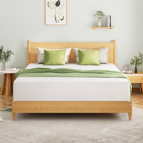 EGOHOME Twin XL Memory Foam Mattress, 5 Inch Bed Mattress in a Box with Cooling Green Tea Gel, Relieve Pressure with Medium Support, CertiPUR-US Certified, 80''L x 38''W, White