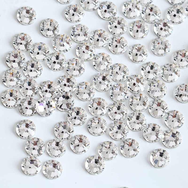 Blinginbox Flatback Rhinestones Bulk,14400pcs Crystal Round Loose Gemstones Glass Rhinestones for Crafts Makeup Nail Art Clothes Shoes DIY Decorations(SS20,4.6-4.8mm,Aquamarine AB)