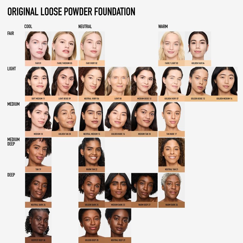 Original Loose Powder Foundation SPF 15, Neutral Tan 21, Vegan, Cruelty-Free & Dermatologist-Tested