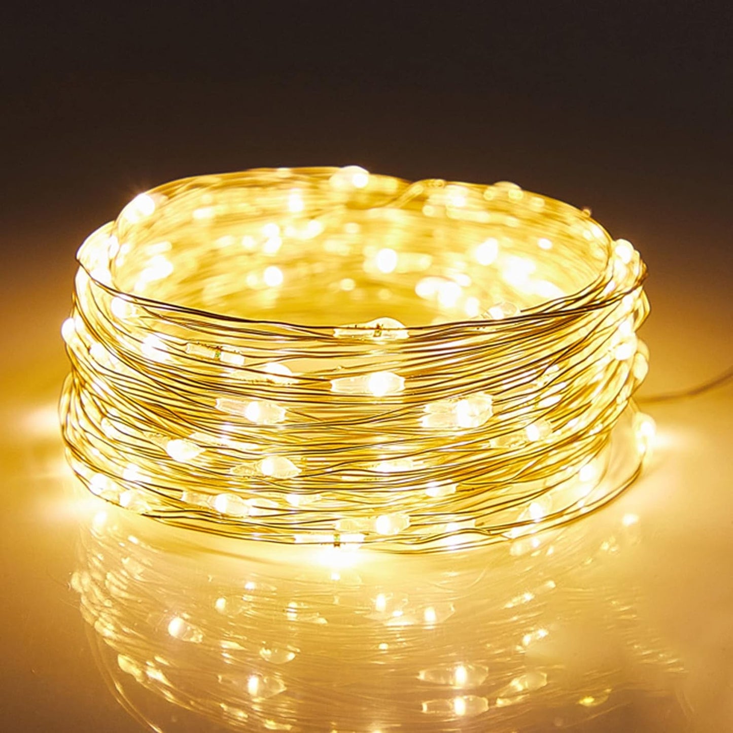 WATERGLIDE 12 Pack Mini String Lights - 20 LED Battery Operated Fairy Lights | Waterproof Silver Wire for Wedding & Party Decor
