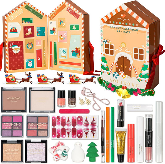 Skiennix Makeup Advent Calendar 2025 - 24 Days of Surprises | Perfect Christmas Gift Set for Women & Teens