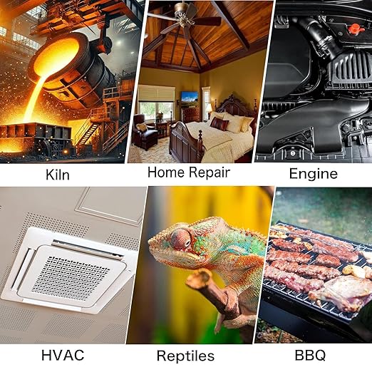 MOONASCEND 50:1 Infrared Thermometer Temperature Gun, -58°F to 1796°F Digital Laser Temp Gun for Cooking, Pizza Oven, BBQ, Fridge IR Thermometer Gun for HVAC, Engine, and Industrial Use